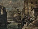 F. Murray (XX) - Canale Vecchio, Venedig - Kanalansicht, Antiek en Kunst, Kunst | Schilderijen | Klassiek