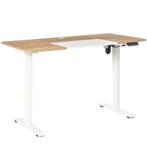 TRUUSK Elektrisch Bureau - Naturel Wit - 140cm x 70cm x 116c, Huis en Inrichting, Bureaus, Verzenden, Nieuw
