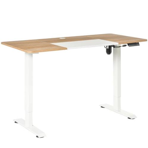 TRUUSK Elektrisch Bureau Naturel Wit 140cm X 70cm X 116cm, Huis en Inrichting, Bureaus, Nieuw, Verzenden