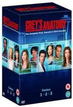 Greys Anatomy: Complete Seasons 1-3 DVD (2008) Ellen Pompeo, Zo goed als nieuw, Verzenden