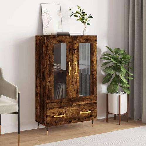 vidaXL buffetkast 69,5x31x115 cm bewerkt hout gerookt, Huis en Inrichting, Kasten | Buffetkasten, 25 tot 50 cm, Nieuw, Overige houtsoorten
