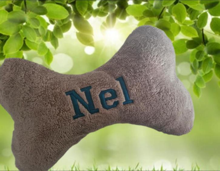 Hondenknuffel bot met naam, Dieren en Toebehoren, Hondenspeelgoed, Knuffels, Nieuw, Verzenden