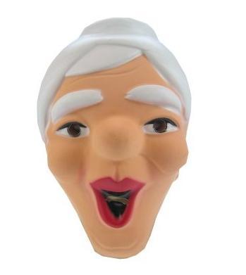 Sarah verkleed pop masker lachend 27 x 20 cm - Mensen mask.., Hobby en Vrije tijd, Feestartikelen, Verzenden