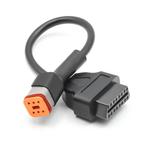 Harley Davidson 6 Pins OBD - 16 Pins OBD2 Verloopkabel Motor, Auto diversen, Verzenden, Nieuw