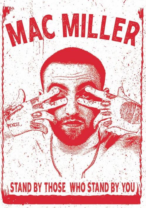 Posters - Poster Mac Miller - Stand by Those, Verzamelen, Muziek, Artiesten en Beroemdheden, Zo goed als nieuw, Verzenden