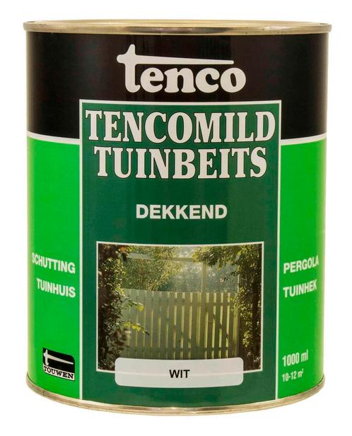 Dekkend wit 1l mild verf/beits, Doe-het-zelf en Verbouw, Verf, Beits en Lak, Nieuw, Verzenden