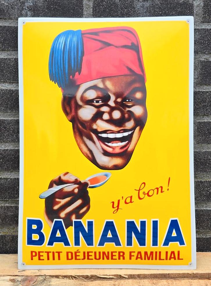 Emaille bord Banania petit déjeuner familial, Verzamelen, Merken en Reclamevoorwerpen, Verzenden