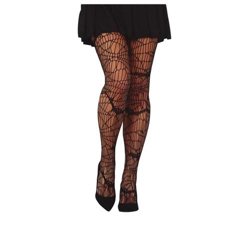 Zwarte Panty Spinnenweb, Hobby en Vrije tijd, Feestartikelen, Nieuw, Verzenden