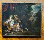 Seguace di Willem Van Mieris (1662-1747) - Vertumno e Pomona, Antiek en Kunst, Kunst | Schilderijen | Klassiek