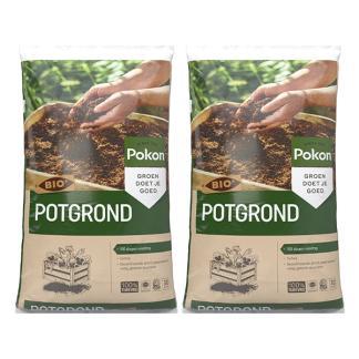 Turfvrije potgrond | Pokon | 60 liter (Bio-label), Tuin en Terras, Aarde en Mest, Verzenden