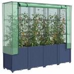 vidaXL Verhoogde plantenbak met kashoes rotanlook 160x40x153, Tuin en Terras, Bloembakken en Plantenbakken, Verzenden, Nieuw, Kunststof