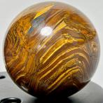 Tigereye Exceptional large AAA Tigereye sphere - Hoogte: 15