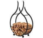 Haardhoutopslag - Design Houtrek - 78x54x19cm, Ophalen of Verzenden, Nieuw, Hout, Vrijstaand