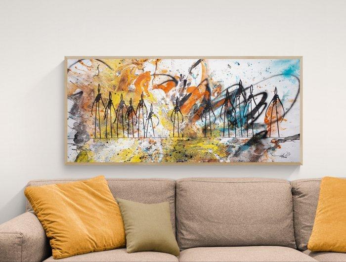 RAM - Brotherhood - Family Annual Meeting - XL Size, Antiek en Kunst, Kunst | Schilderijen | Modern