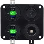 ProRide 12V USB Autolader 2 Poort - 5V/2.4A - Schakelaar en, Verzenden, Nieuw