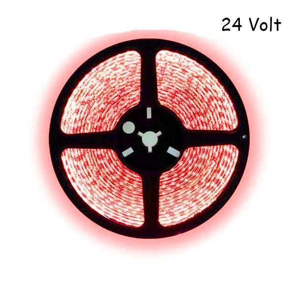 5 meter rood led strip - 60Leds/m - 24V, Hobby en Vrije tijd, Elektronica-componenten, Nieuw, Ophalen of Verzenden