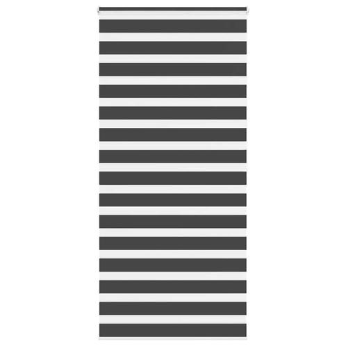 vidaXL Zebra rolgordijn 105x200 cm stofbreedte 100,9 cm, Huis en Inrichting, Stoffering | Gordijnen en Lamellen, Zwart, Nieuw