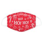 Mondkapje - Kerst rood met figuurtjes HoHoHo NIEUW, Ophalen of Verzenden, Nieuw