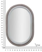 WANDSPIEGEL ANTONY GRIJS FLUWEEL CM 60X4X90, Huis en Inrichting, Woonaccessoires | Spiegels, Ophalen of Verzenden, Nieuw