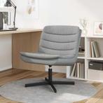 vidaXL Draaistoel Lichtgrijs 63 x 75 x 76 cm Stof, Huis en Inrichting, Stoelen, Verzenden, Nieuw