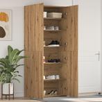 vidaXL Schoenenkast 80x35,5x180 cm bewerkt hout artisanaal, Huis en Inrichting, Verzenden, Nieuw