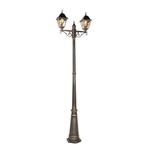 Vintage buiten lantaarn antiek goud 240 cm 2-lichts -, Tuin en Terras, Buitenverlichting, Nieuw, Minder dan 50 watt