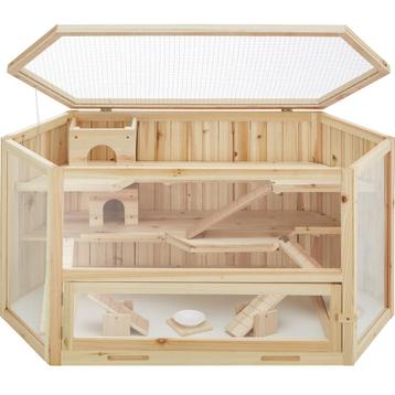 Hamsterkooi 115 x 60 x 58 cm - bruin beschikbaar voor biedingen