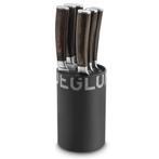 Déglon Steakmessenset - Zwart Messenblok - 6 stuks - Geka.., Ophalen of Verzenden, Nieuw
