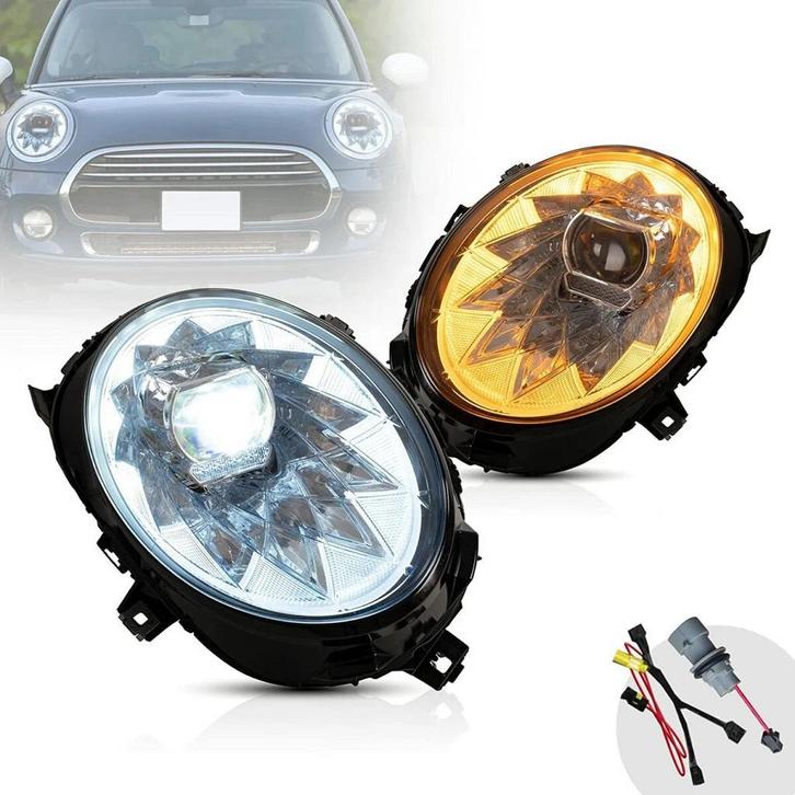 Koplampen  Mini Cooper F55 F56 F57, Auto-onderdelen, Verlichting, Nieuw, Mini, Ophalen of Verzenden