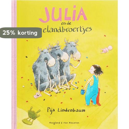 Julia en de elandbroertjes 9789076347288 P. Lindenbaum, Boeken, Kinderboeken | Kleuters, Gelezen, Verzenden