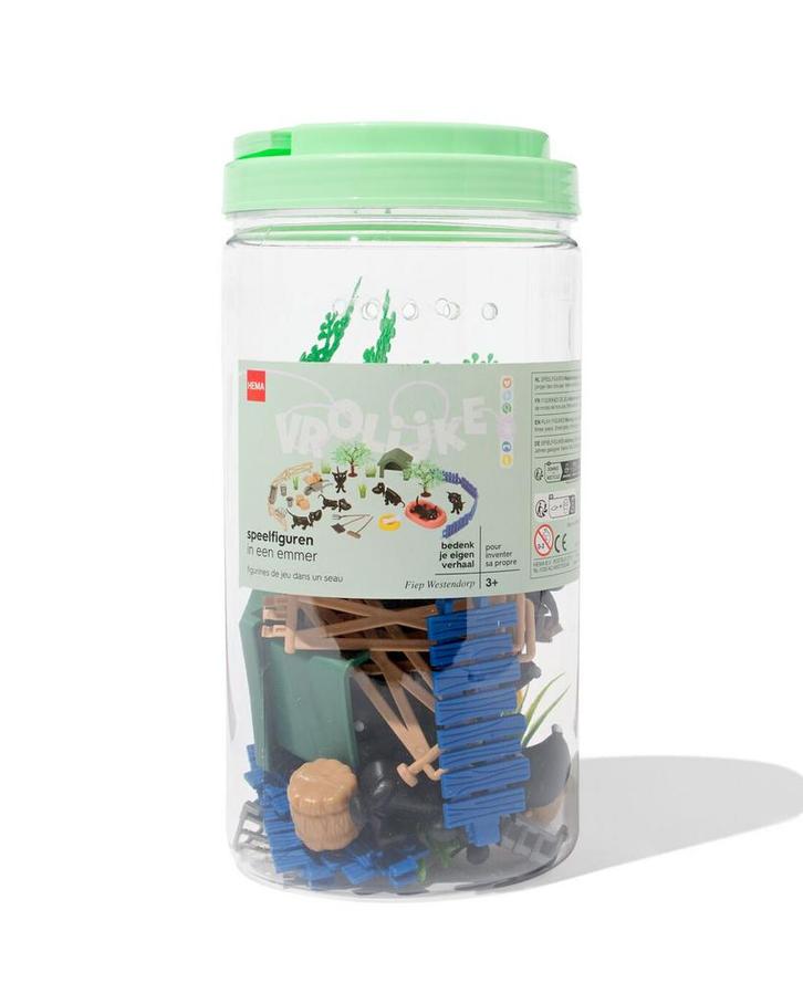 HEMA Takkie en Siepie speelfiguren in emmer, Kinderen en Baby's, Speelgoed | Overig, Nieuw, Verzenden