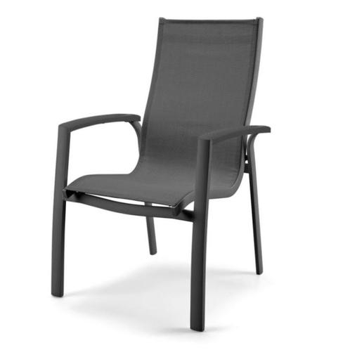 Celina dining tuinstoel stapelbaar aluminium antraciet, Tuin en Terras, Tuinstoelen, Nieuw, Ophalen of Verzenden