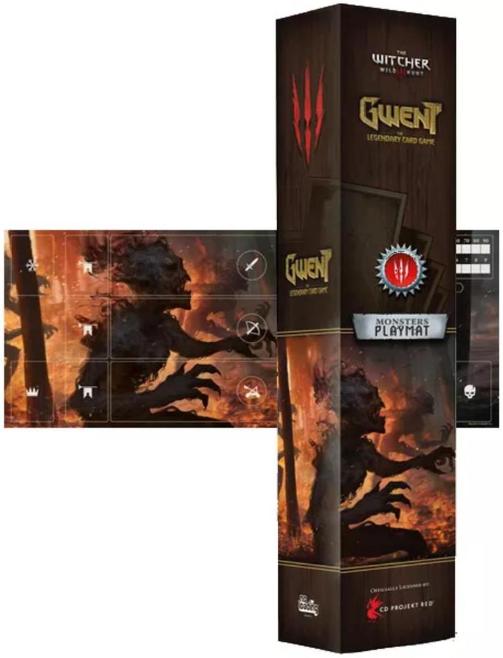 Gwent - Faction Speelmat Monsters (290x730mm) | MNKY, Hobby en Vrije tijd, Gezelschapsspellen | Kaartspellen, Nieuw, Verzenden