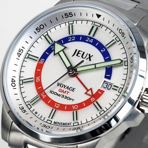 Jeux Horloge - Jeux Voyage GMT – Blanc Edition - Zonder, Sieraden, Tassen en Uiterlijk, Horloges | Heren