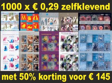 1000x € 0,29 postfris nominaal frankeergeldig -50% beschikbaar voor biedingen