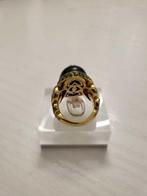 Ring - 18 karaat Geel goud Citrien - Diamant, Nieuw