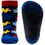 Antislipsok Ewers - Donkerblauw met Puzzelstukjes en Rode Ra, Jongetje of Meisje, Nieuw, Ophalen of Verzenden, Ewers