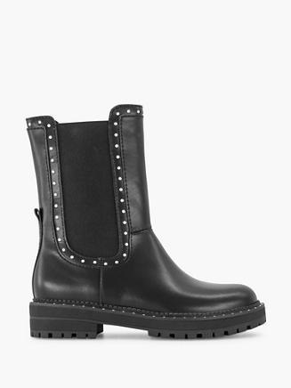 Oxmox - Zwarte Chelsea Boot Studs - Dames, Kleding | Heren, Schoenen, Verzenden
