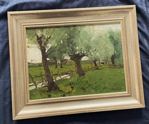 Cornelis Kuijpers (1864 - 1932) - Knotwilgen in landschap, Antiek en Kunst, Kunst | Schilderijen | Klassiek