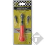 Verzinktboorset - Handboor - Boor Set - 3 Delig - Benson, Doe-het-zelf en Verbouw, Ophalen of Verzenden, Nieuw