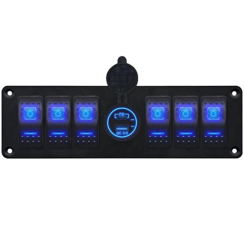 ProRide Schakelpaneel 12V voor Auto/Boot - USB/USB C, Auto-onderdelen, Dashboard en Schakelaars, Nieuw, Verzenden