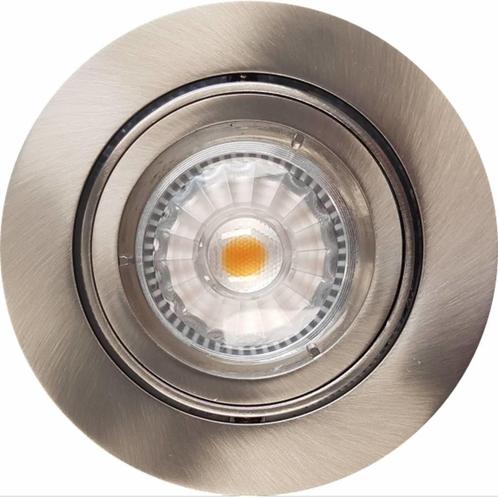 Inbouw Spotlamp RVS Look 93x53 mm Inclusief Armatuur en Gu10, Huis en Inrichting, Lampen | Spots, Ophalen of Verzenden