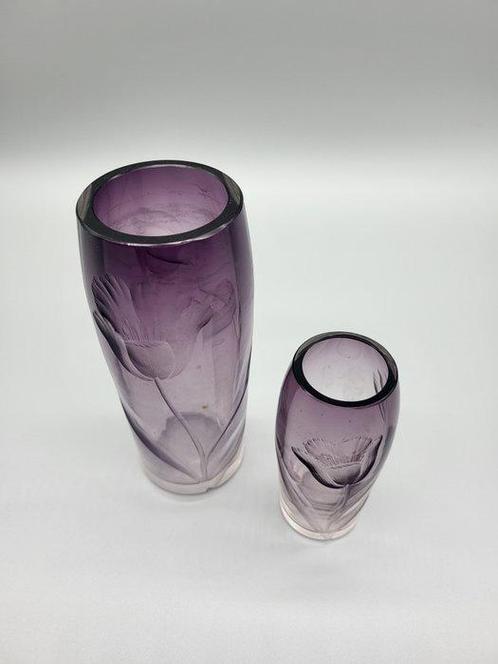 Moser & Söhne - Vaas - Kristal, Antiek en Kunst, Antiek | Glas en Kristal