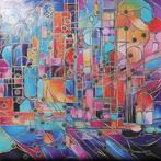 Ksavera - Cubism A1299 - abstract painting on XL canvas