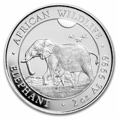 Somalische Olifant 2 oz 2022, Postzegels en Munten, Munten | Afrika, Losse munt, Zilver, Overige landen, Verzenden