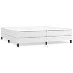 Wit Bed 200x200 Kunstleer | Tweedekansje | OP=OP, Verstelbaar, Wit, Ophalen of Verzenden, Overige maten