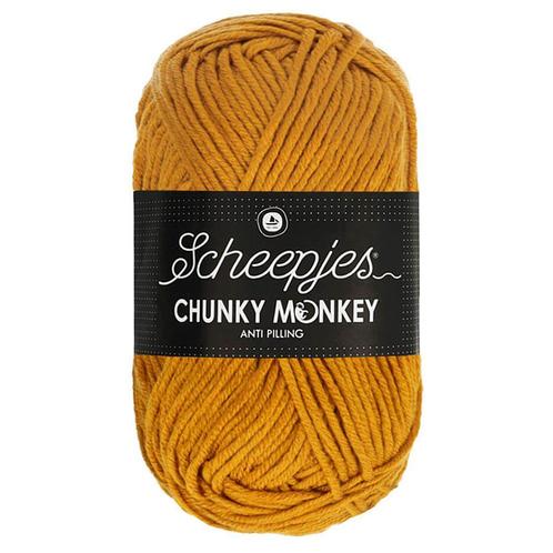 Scheepjes Chunky Monkey - 1709 ochre - Acryl Garen, Hobby en Vrije tijd, Breien en Haken, Ophalen of Verzenden