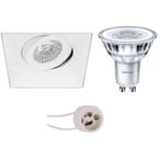 Voordeelset: LED Spot Set - Pragmi Nivas Pro - GU10 Fitting, Metaal of Aluminium, Nieuw, Ophalen of Verzenden, Led