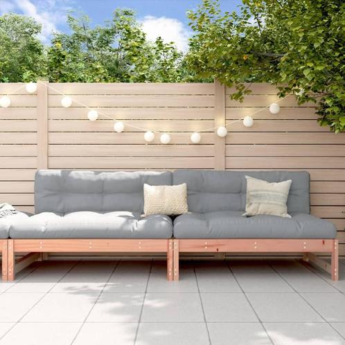 vidaXL Tuinmiddenbanken 2 st 120x80 cm massief douglashout, Tuin en Terras, Tuinsets en Loungesets, Nieuw, Verzenden
