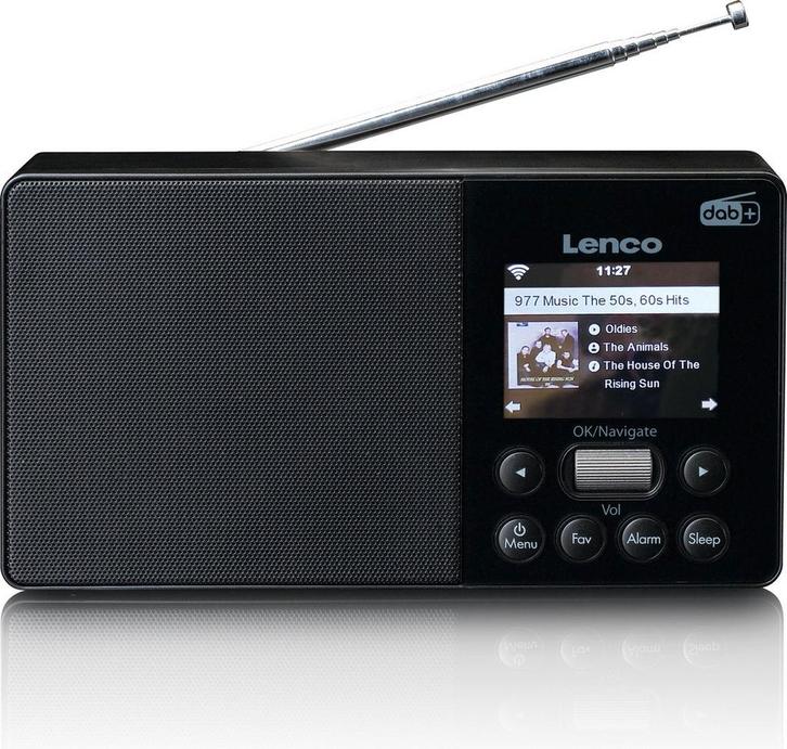 Lenco PIR-510BK - Internet, DAB+ FM draagbare Radio - Zwart, Audio, Tv en Foto, Radio's, Zo goed als nieuw, Verzenden